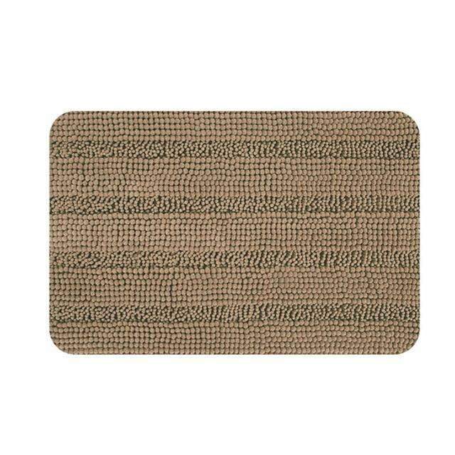 Tapis de bain rectangulaire coloré en microfibres Absory