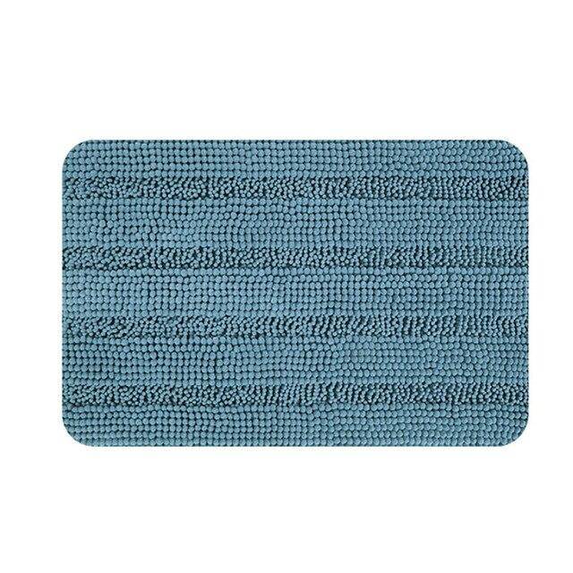 Tapis de bain rectangulaire coloré en microfibres Absory - vue 5 sur 12