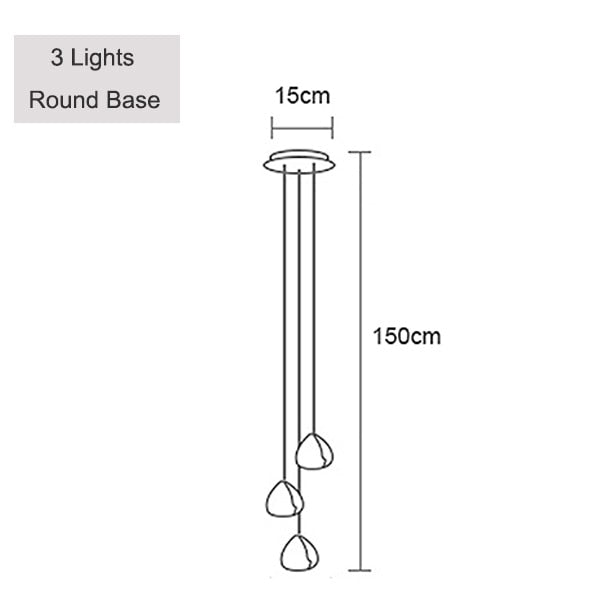 Lustre moderne LED en forme de glaçons en cristal Jaione - vue 7 sur 16