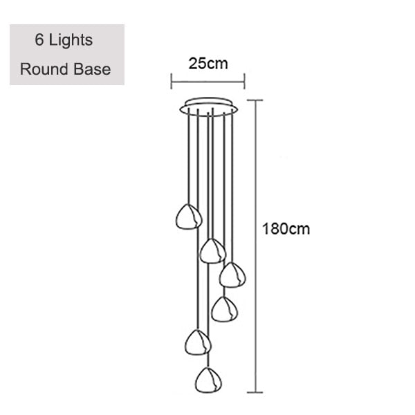 Lustre moderne LED en forme de glaçons en cristal Jaione - vue 9 sur 16