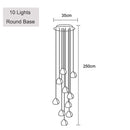 Lustre moderne LED en forme de glaçons en cristal Jaione