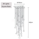 Lustre moderne LED en forme de glaçons en cristal Jaione