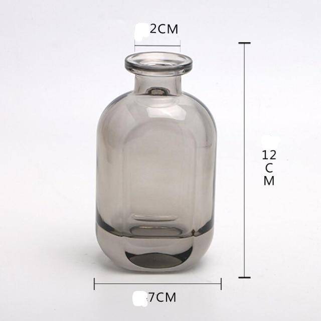 Vase en verre cristal coloré style parfumerie - vue 9 sur 19