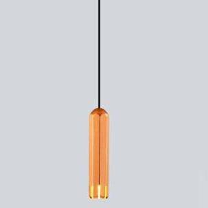 Suspension design LED à tube en métal Hang