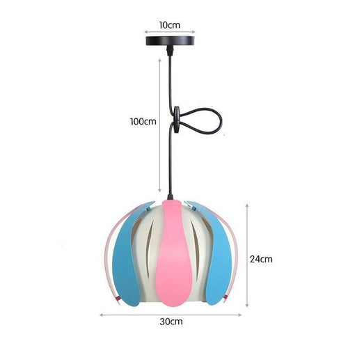 Suspension à LED avec abat-jour coloré Ronah