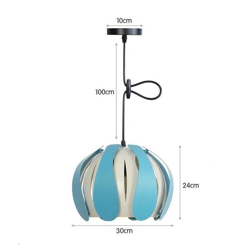 Suspension à LED avec abat-jour coloré Ronah