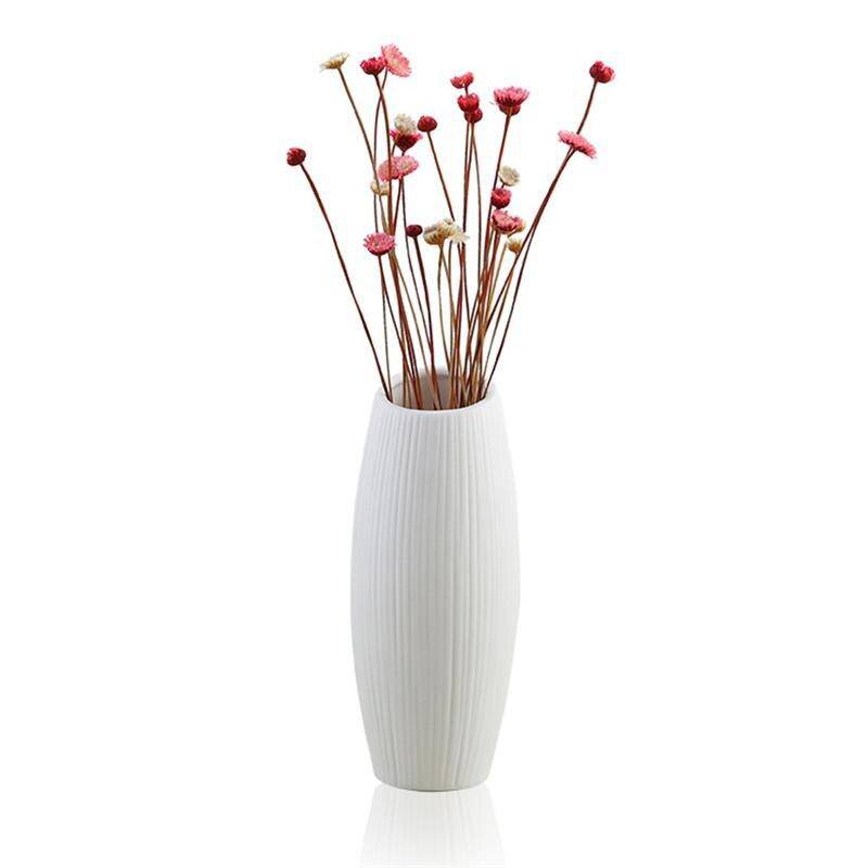 Vase en céramique design blanc minimaliste - vue 6 sur 6