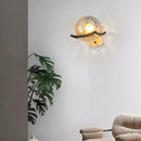 Applique murale design LED boule en verre cristal Luxury