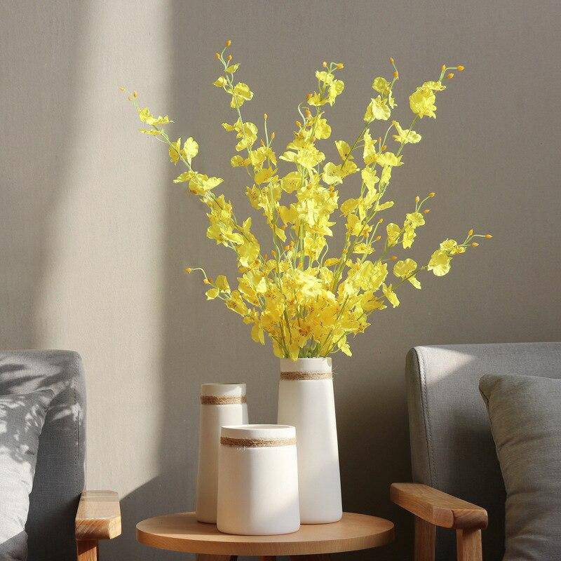 Vase moderne en céramique blanc style Japan Artist - vue 4 sur 8