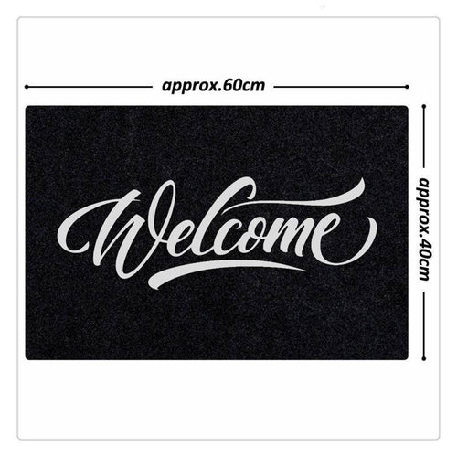 Paillasson rectangle welcome en fibre de polyester - vue 6 sur 6
