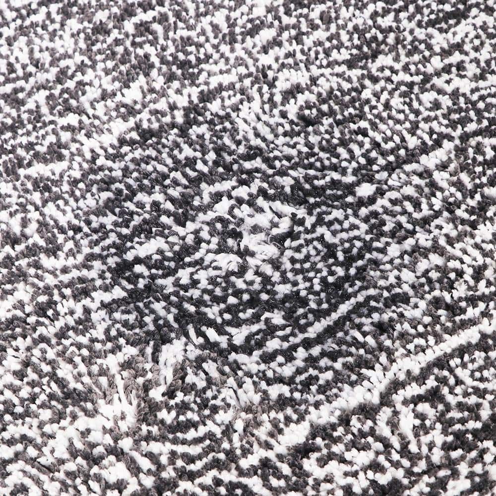 Tapis de bain rectangle en microfibres coloré à motifs Moro - vue 3 sur 9