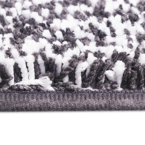 Tapis de bain rectangle en microfibres coloré à motifs Moro - vue 5 sur 9