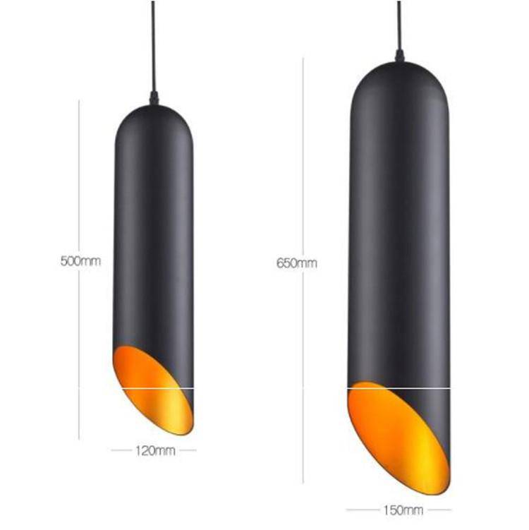 Suspension moderne à LED avec tube en aluminium Lighty - vue 3 sur 4