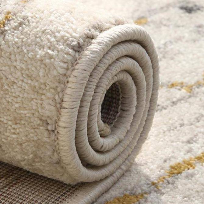 Tapis rectangle beige style scandinave - vue 5 sur 6