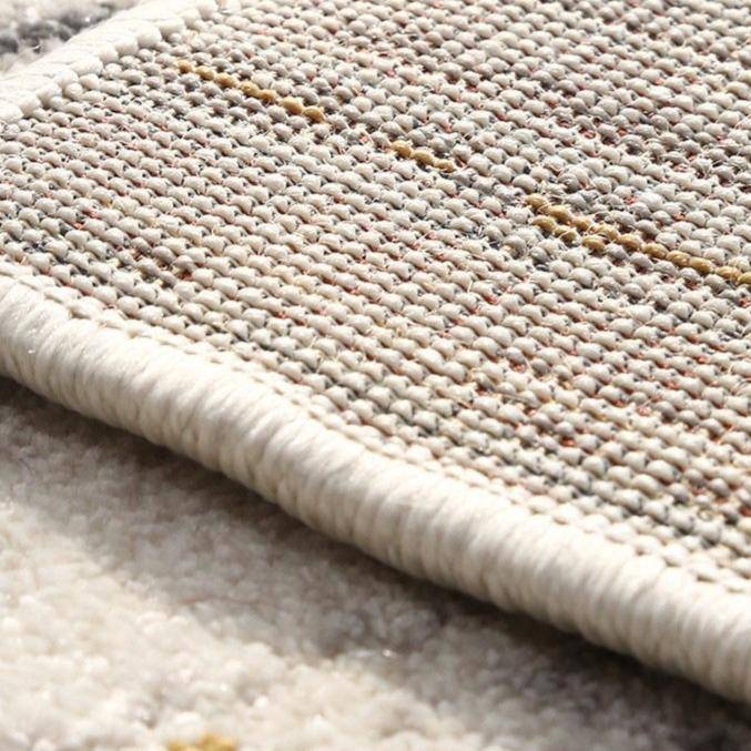 Tapis rectangle beige style scandinave - vue 4 sur 6