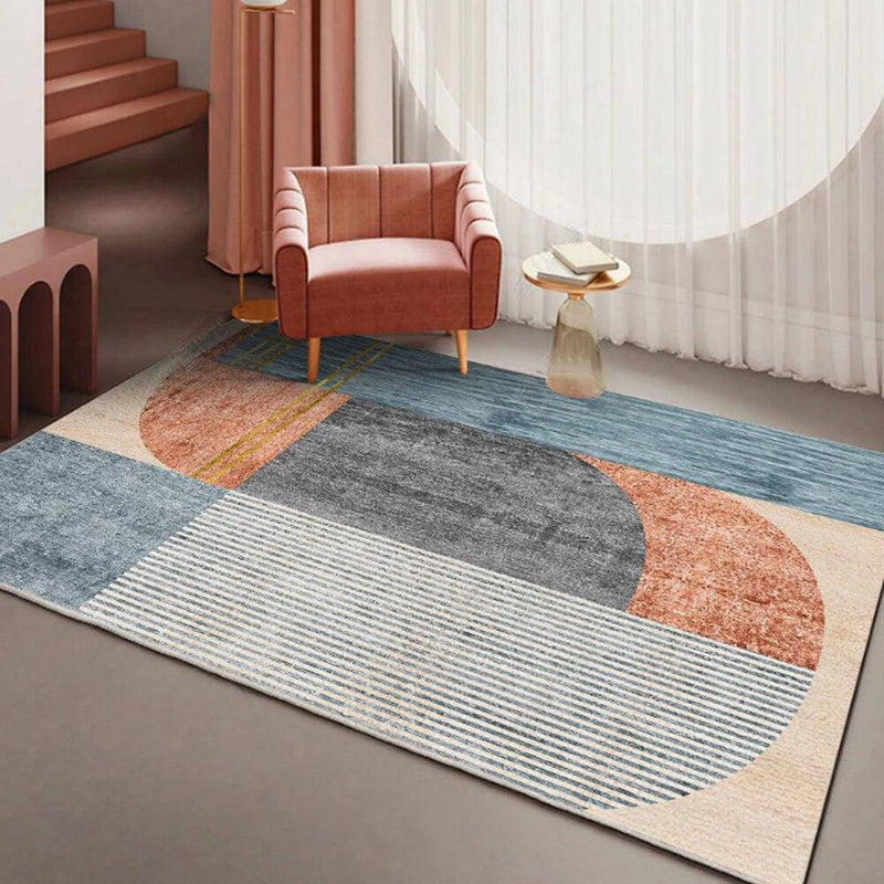 Tapis rectangle aux formes géométriques modernes Alia C