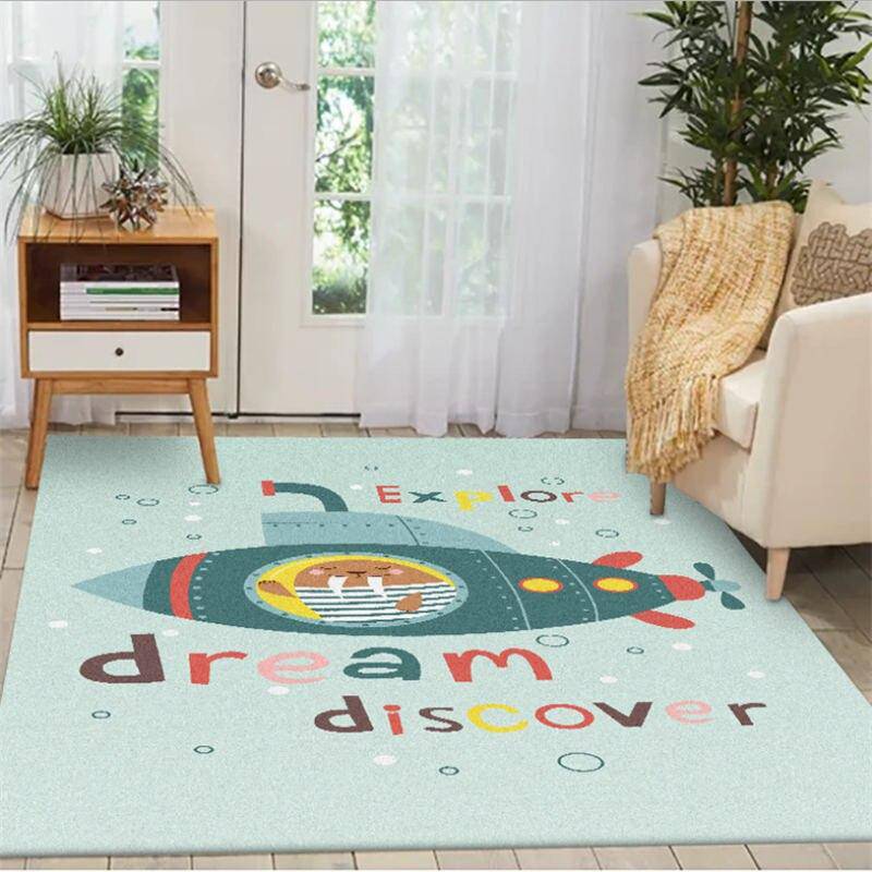 Tapis rectangle pour enfant dessin animé Cartoo - vue 3 sur 5