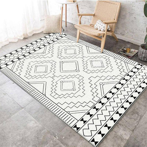 Tapis berbère rectangle moderne à motifs géométrique Figure - vue 2 sur 5