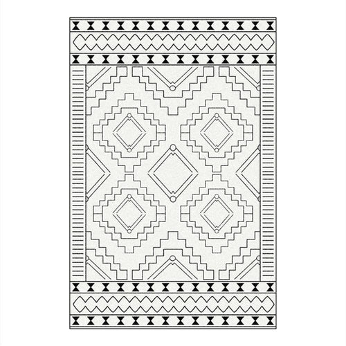 Tapis berbère rectangle moderne à motifs géométrique Figure - vue 5 sur 5