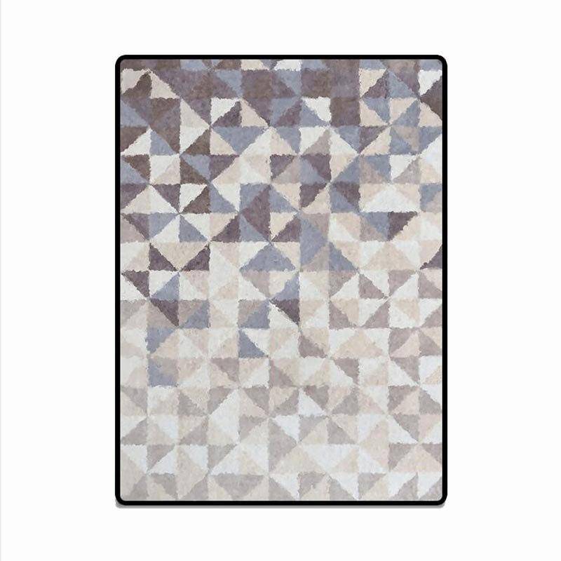Tapis rectangle scandinave tons de beige - vue 4 sur 5