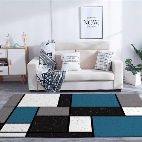 Tapis moderne rectangle formes géométriques Nordic - vue 2 sur 5