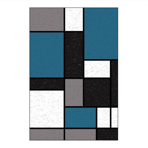 Tapis moderne rectangle formes géométriques Nordic - vue 5 sur 5