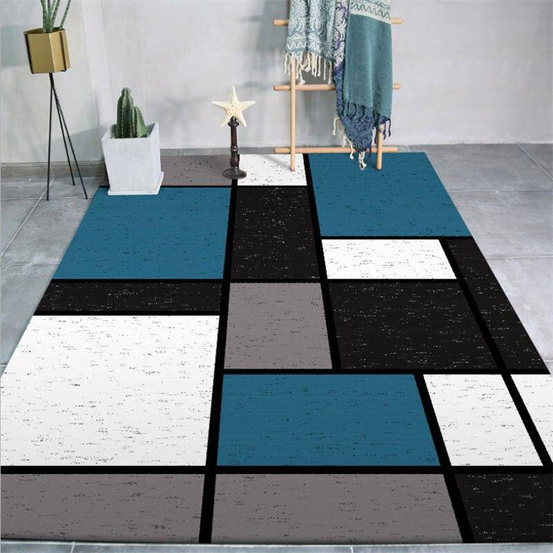 Tapis moderne rectangle formes géométriques Nordic - vue 3 sur 5