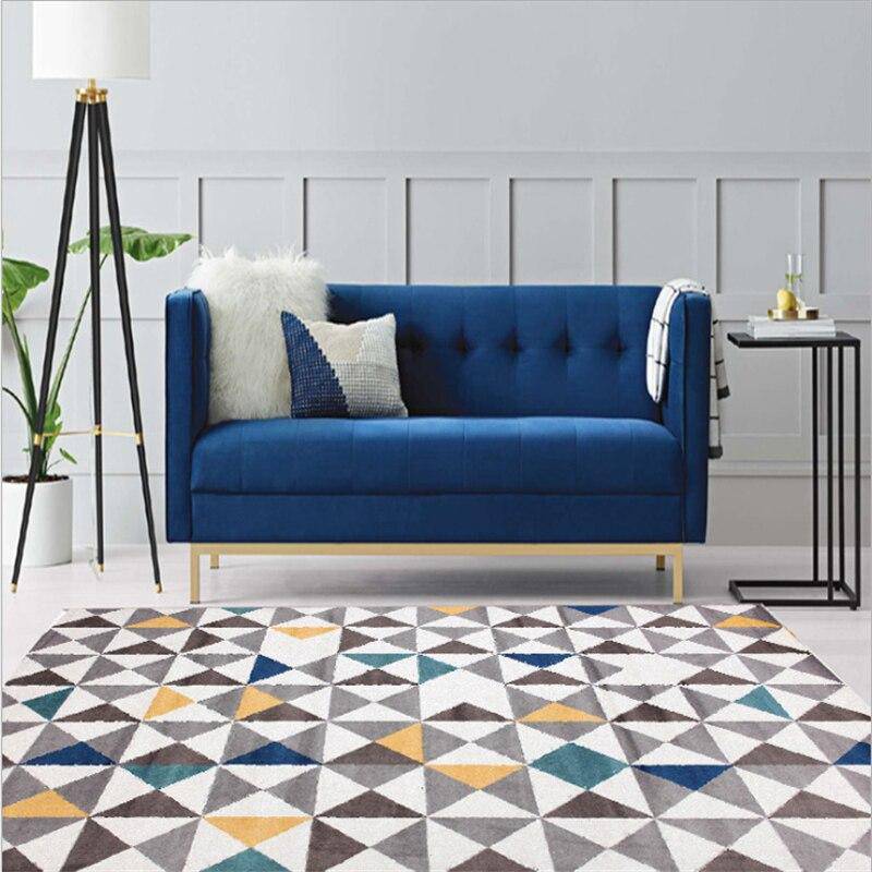 Tapis rectangle scandinave à triangles Fashion - vue 2 sur 5