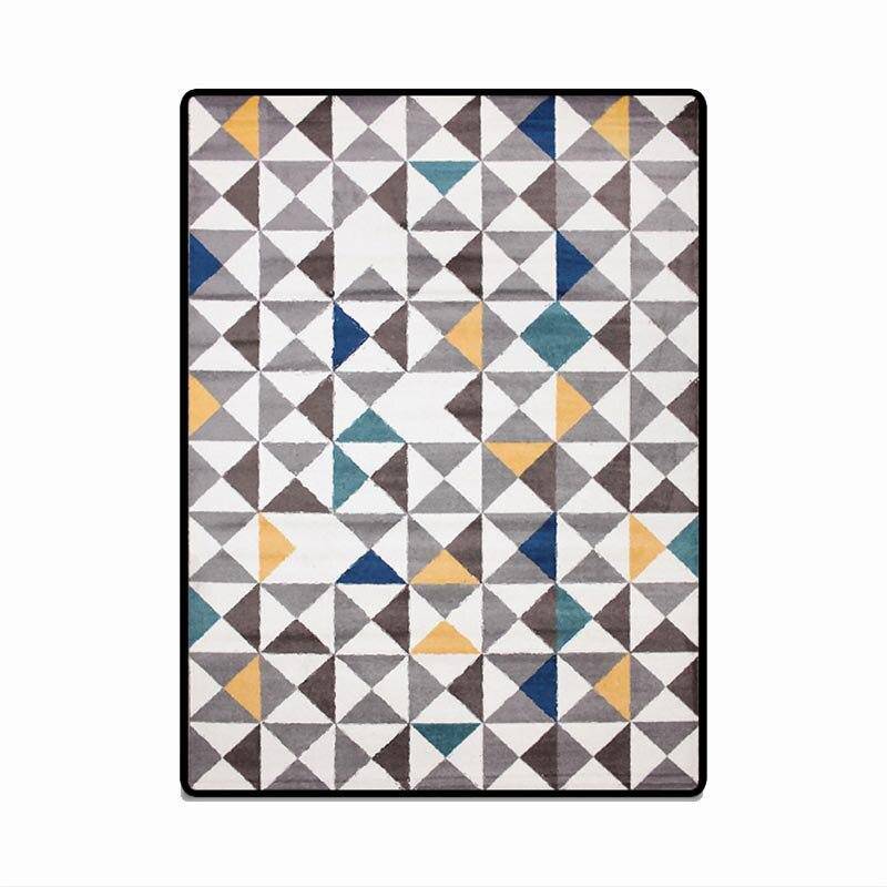 Tapis rectangle scandinave à triangles Fashion - vue 4 sur 5