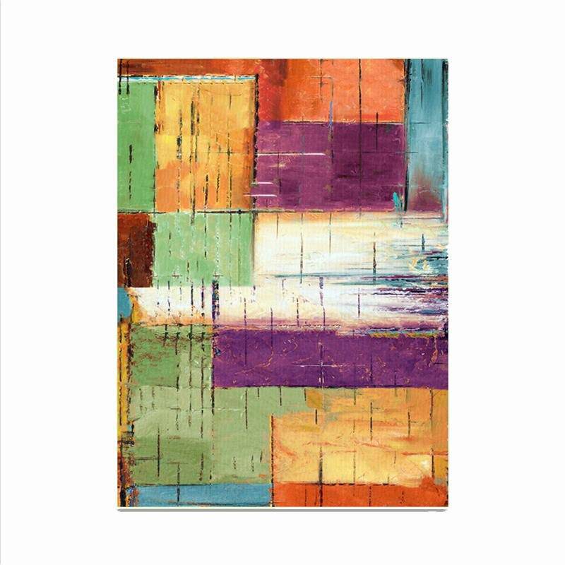 Tapis rectangle coloré Mosaic - vue 4 sur 4