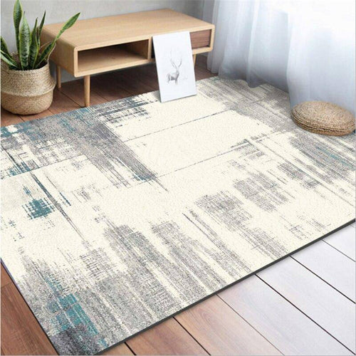 Tapis vintage rectangle gris et blanc Area - vue 2 sur 4