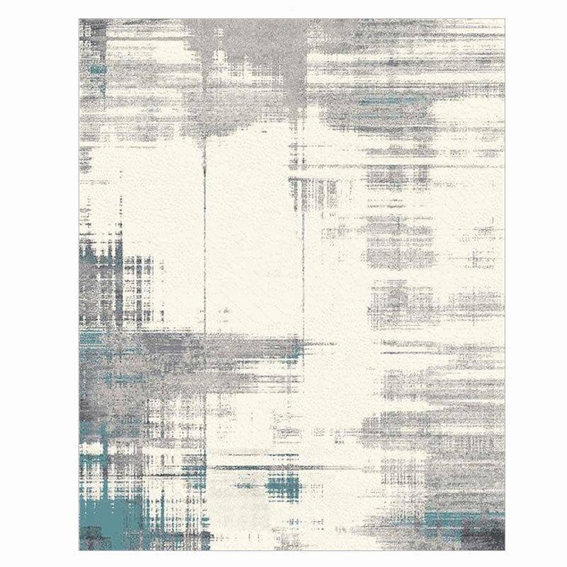 Tapis vintage rectangle gris et blanc Area - vue 4 sur 4
