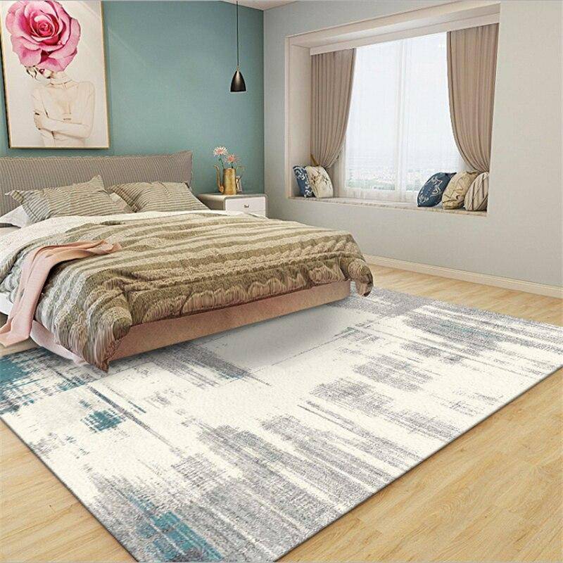 Tapis vintage rectangle gris et blanc Area - vue 3 sur 4