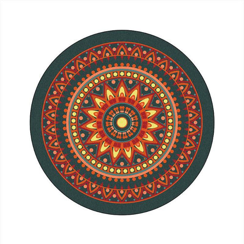Tapis rond aux motifs Mandala - vue 5 sur 5
