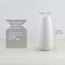 Vase moderne en porcelaine blanc Nordic