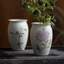Vase en céramique blanc style Flower