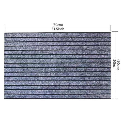 Paillasson rectangle gris rayé Durable - vue 2 sur 4
