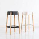 Tabouret de bar scandinave en bois et métal Maguy
