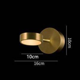 Applique murale LED avec lampe cylindrique et tige dorée Lofty - vue 7 sur 10