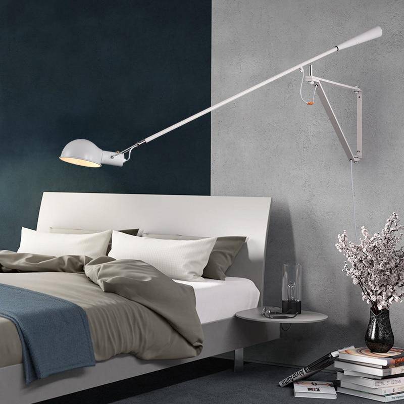 Applique murale design LED avec bras en métal style Loft - vue 3 sur 9