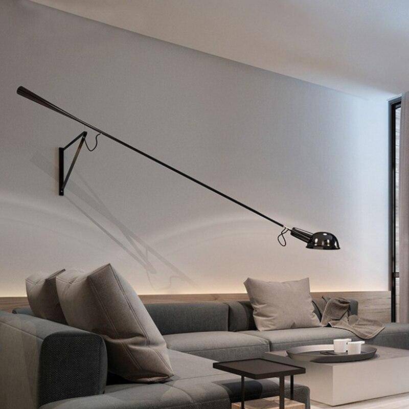 Applique murale design LED avec bras en métal style Loft - vue 4 sur 9