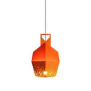 Suspension design LED avec métal coloré et à motifs style Hang