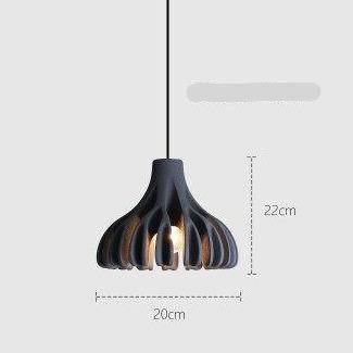 Suspension design LED en résine colorée Nordic - vue 10 sur 11