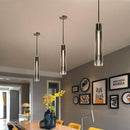 Suspension design à LED en forme de cristal allongé et verre de couleur Lofty