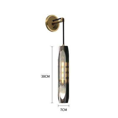 Suspension design à LED en forme de cristal allongé et verre de couleur Lofty - vue 7 sur 9