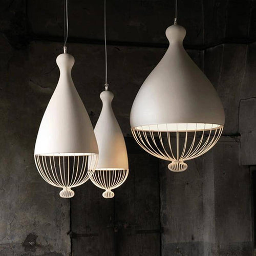 Suspension LED en métal design arrondi Lofty - vue 3 sur 10