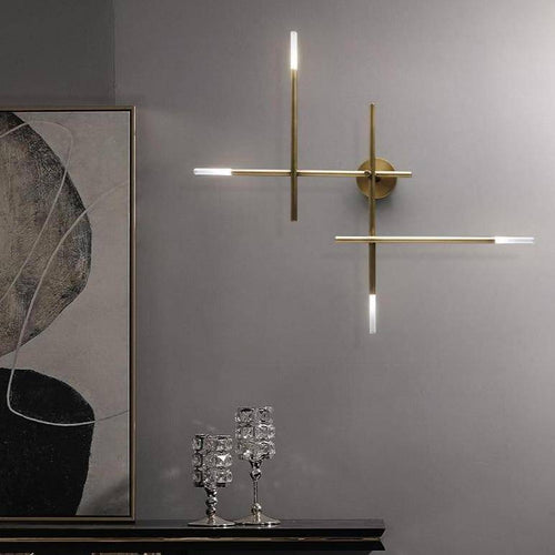 Applique murale moderne LED en métal avec tube luxury