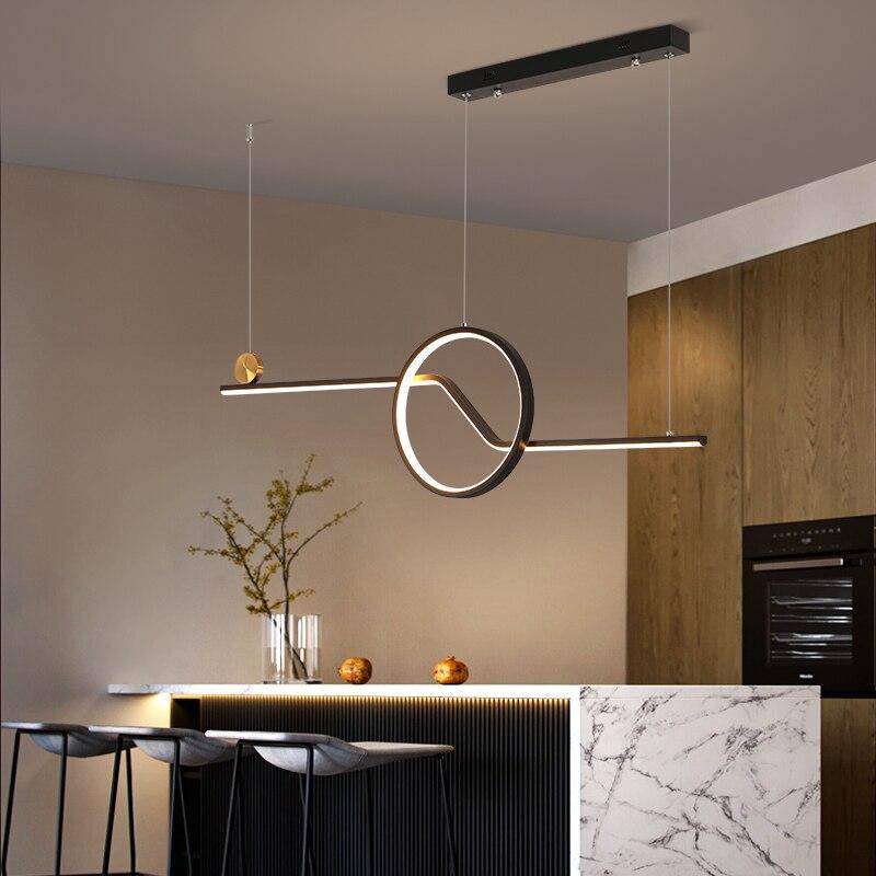 Lustre design moderne LED avec formes géométriques Loft - vue 6 sur 7