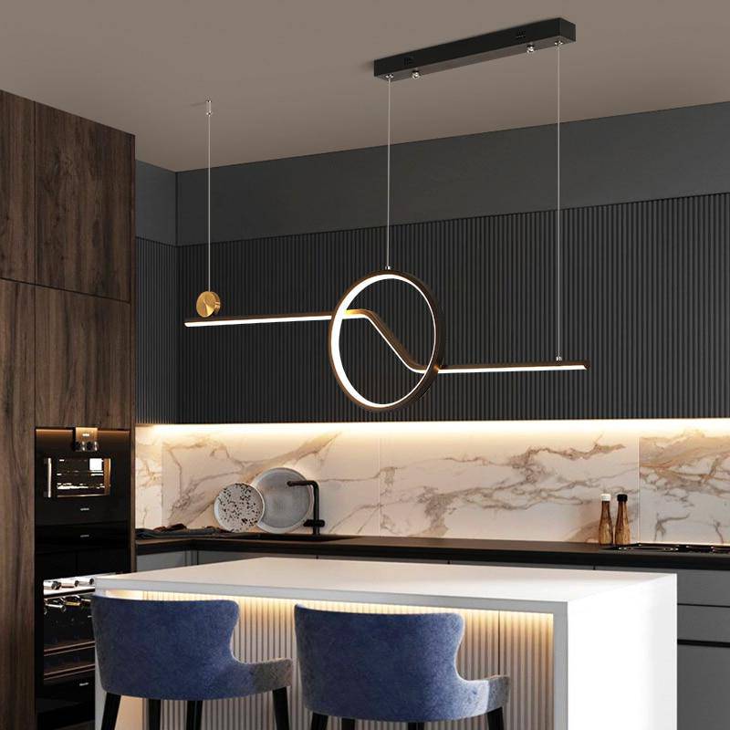 Lustre design moderne LED avec formes géométriques Loft - vue 7 sur 7