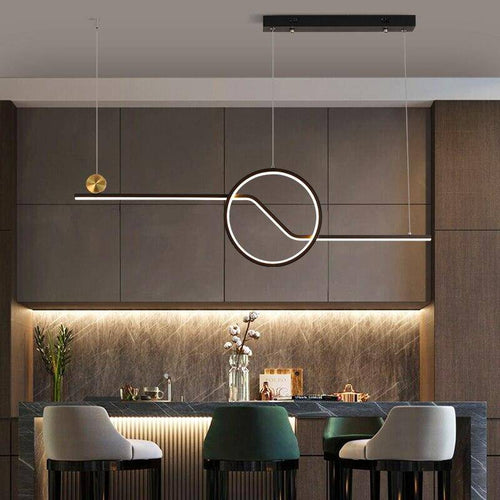 Lustre design moderne LED avec formes géométriques Loft